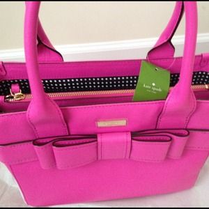 kate spade Bags - Kate Spade Pink Leather Bow Bag kate spade Bags - Kate Spade Pink Leather Bow Bag