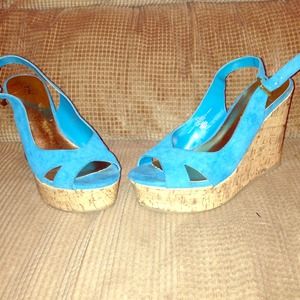 Mossimo turquoise wedges ✨😃💙💙💙