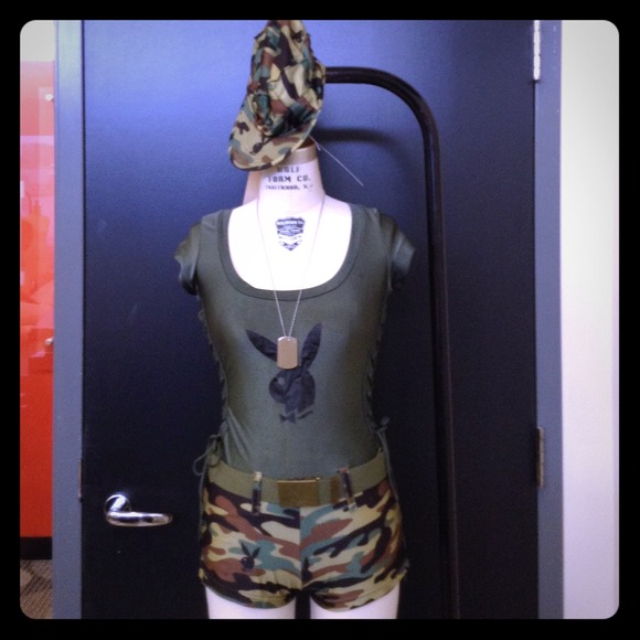 Sexy playboy army girl Halloween costume