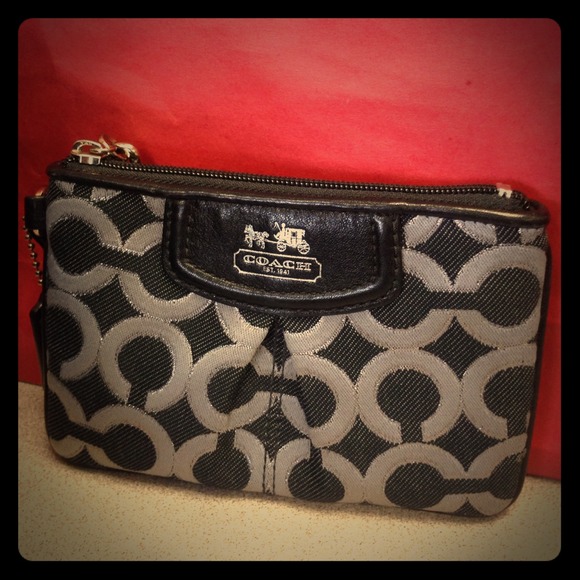 Coach Signature Wristlet---SOLD!