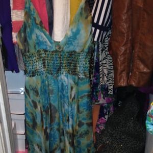 Teal dress from a boutique!