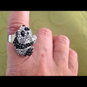 Fashion Korea Retro Cute Big Panda Ring