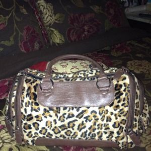 Leopard print purse