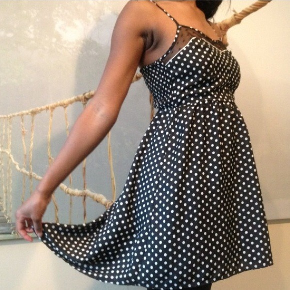 Polka Dot High Low Dress