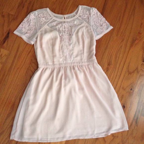 Beautiful baby pink dress.