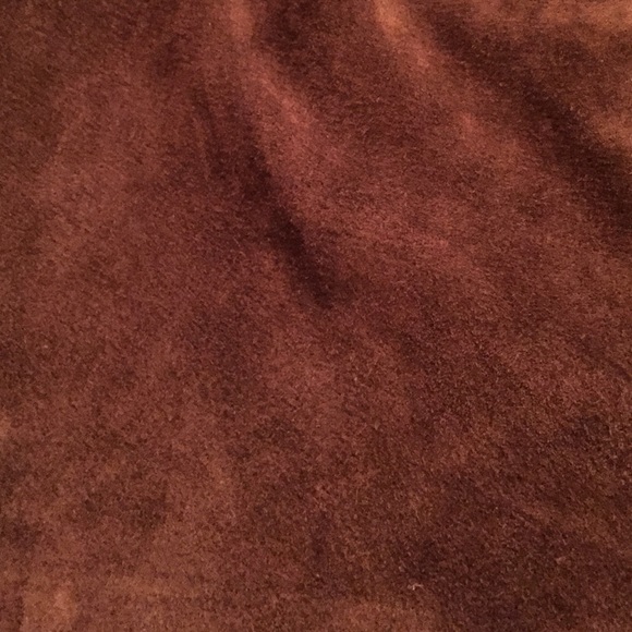 RALPH LAUREN Rich brown suede skirt - Picture 3 of 3