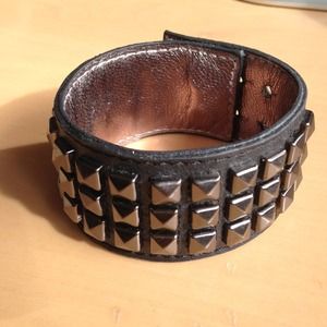 Matt bernson studded leather cuff bracelet