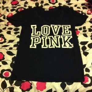 Victorias Secrete PINK black V-Neck