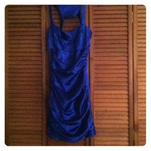 Royal blue night on the town dress.