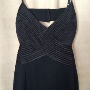 Black sexy dress, open back, adjustable straps