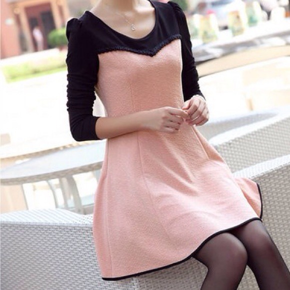 Dresses & Skirts - New Sweet Lotus Leaf Long Sleeves Slim Dress