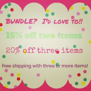 Ask me about bundling!!
