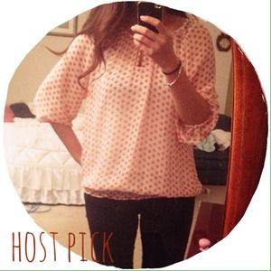 Polka-Dot Blouse ❤️Host Pick 10/21❤️