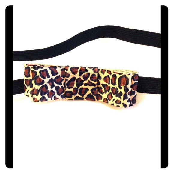 Halo Havenn Leopard bow elastic headband
