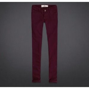 Burgundy Hollister Jeans