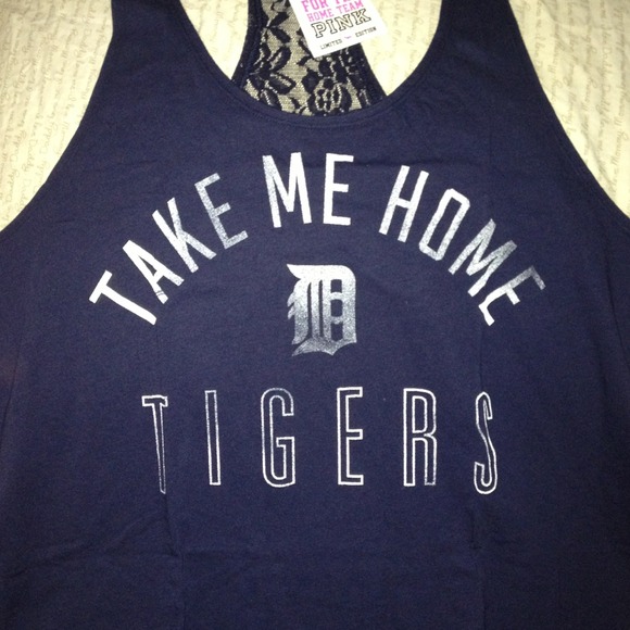 ❌RESERVED❌VS PINK Detroit TigersLace RacerbackTank