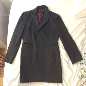 Suit jacket pin striped dark gray