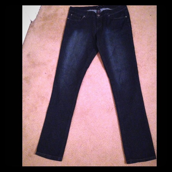 Classy long dark denim jeans size 13