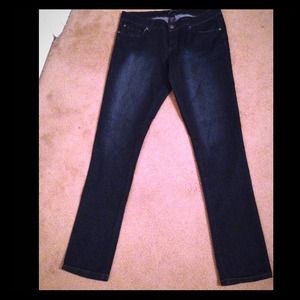 Classy long dark denim jeans size 13