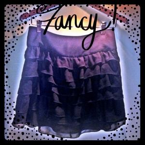 Pretty little sheer ruffled skirt