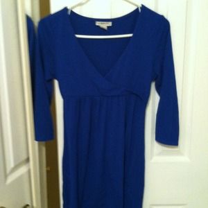 Navy v-neck dress