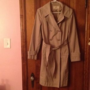 Tan Michael Kors Trench Coat
