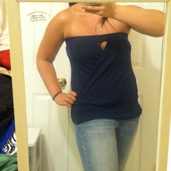 Peep tube top