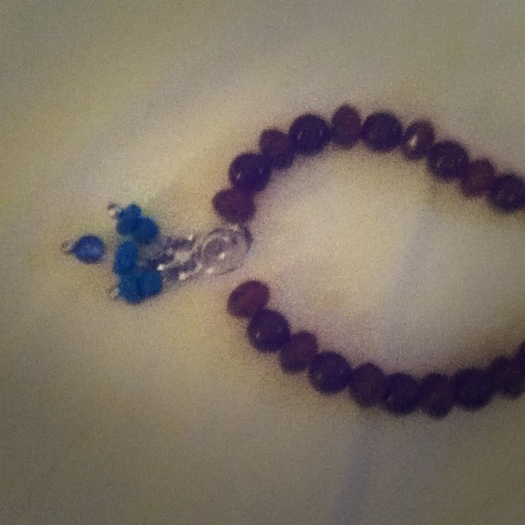 A gorgeous plastic beaded necklace