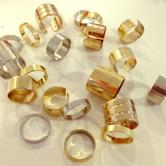 20 piece Gold and Silver Ring Lot