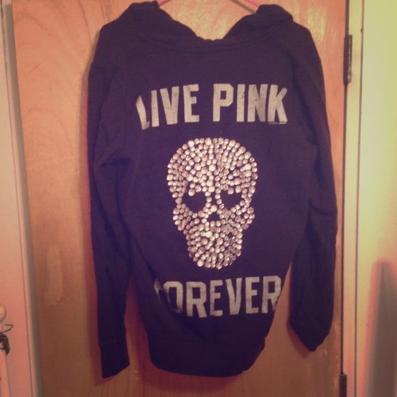Pink vs skull hoodie
