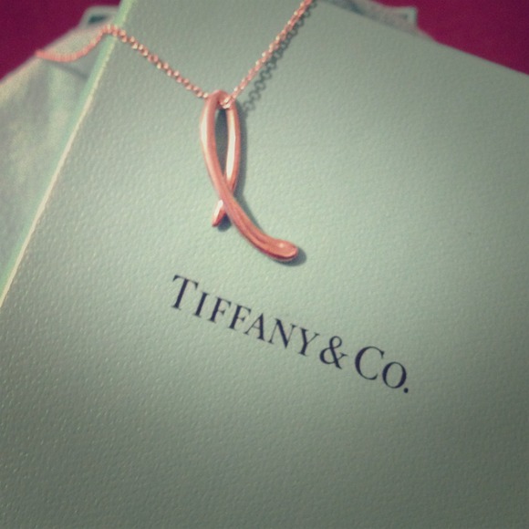 Tiffany & Co. Letter "L" Pendant Necklace