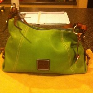Dark lime green Dooney & Burke  handbag.