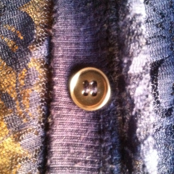 Dark blue Xhilaration lace cardigan. Long sleeve - Picture 3 of 4