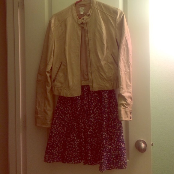 ❌ RESERVED ❌ Lauren Conrad Nude Leather Jacket