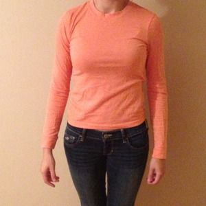 Orange long sleeve shirt