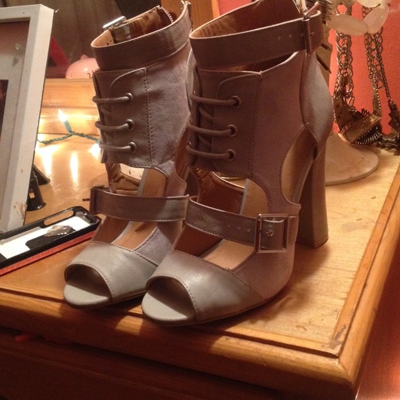 light grey shoes