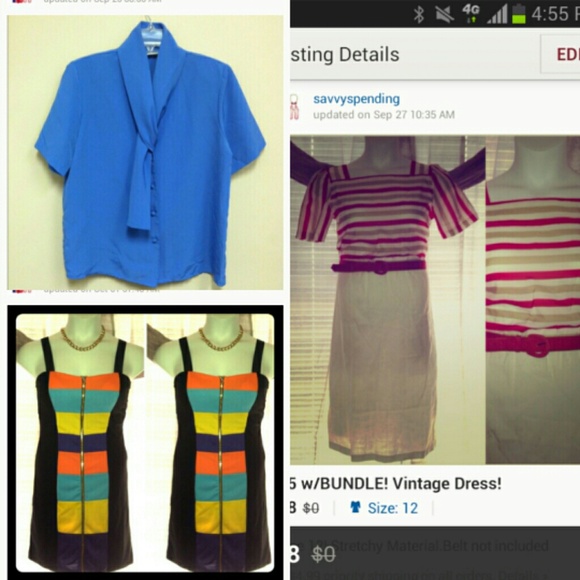BUNDLE DEAL! 2 Dresses & Vintage Top