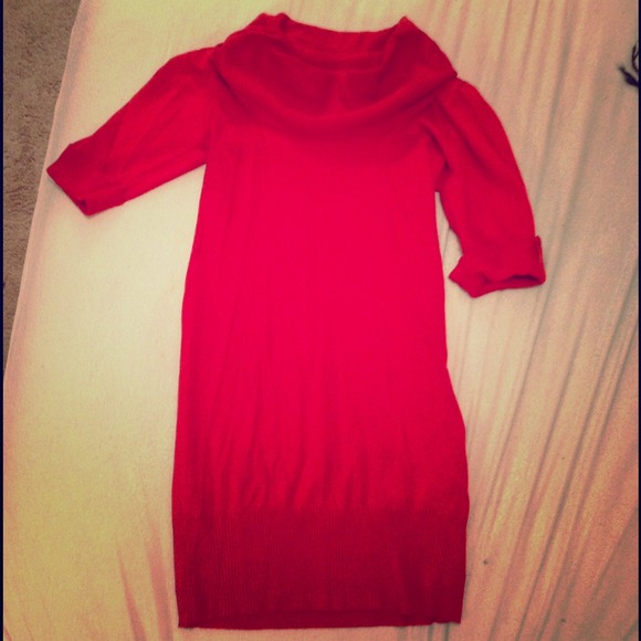 derek heart sweater dress