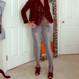 Bershka Gray Skinny Jeans