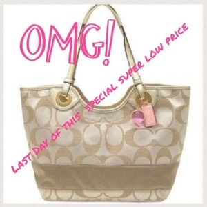 **sold**Coach khaki purse