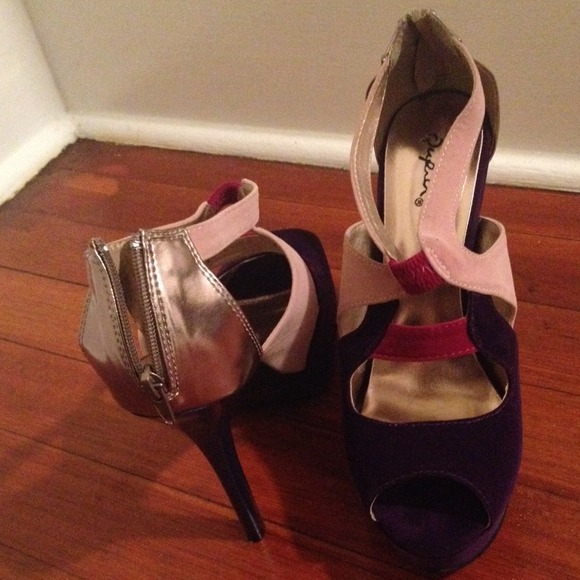 Color block heels - Picture 2 of 4