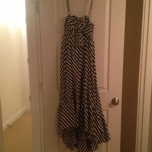 Navy and White Striped Sundress