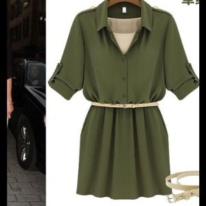A chiffon dress