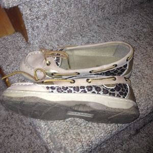Sperry boat shoes leopard print