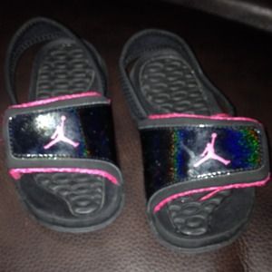 Girl Jordan's sandals size 8 rarely worn