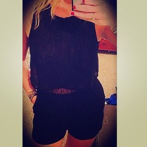 Urban outfitters lace detail romper