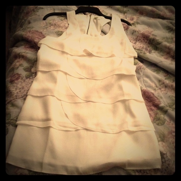 Francesca's Criss Cross White Dress