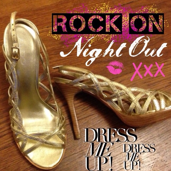 Metallic Gold Aldo heels