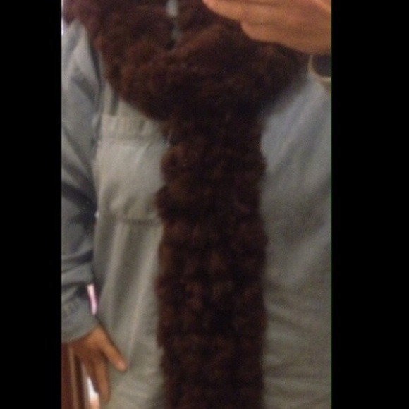 Rabbit fur scarves