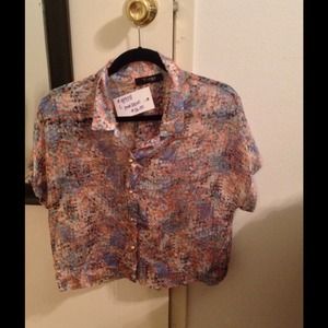 Varga multi colored sheer top